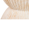 TRAVERTINE HOURGLASS STOOL | 38X46CM