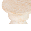 TRAVERTINE TOTEM SIDE TABLE | 36X44CM