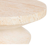 TRAVERTINE TOTEM SIDE TABLE | 36X44CM