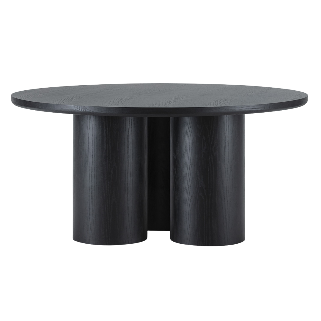 THAI ROUND DINING TABLE | BLACK 160CM