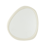 ZAHRA WOOD MIRROR | WHITE
