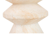 TRAVERTINE TOTEM SIDE TABLE | 36X44CM