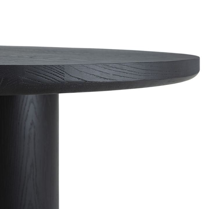 THAI ROUND DINING TABLE | BLACK 160CM