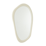 ZAHRA WOOD MIRROR | WHITE