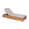 EDEN ACACIA SUNBED | 200X80X27CM
