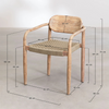 JAIPUR DINING CHAIR | BEIGE 59X49X74CM