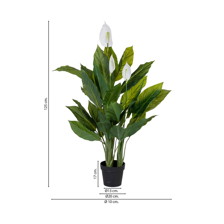 DECO SYNTHETIC PLANT ANTHURIUM | 100X100X125CM