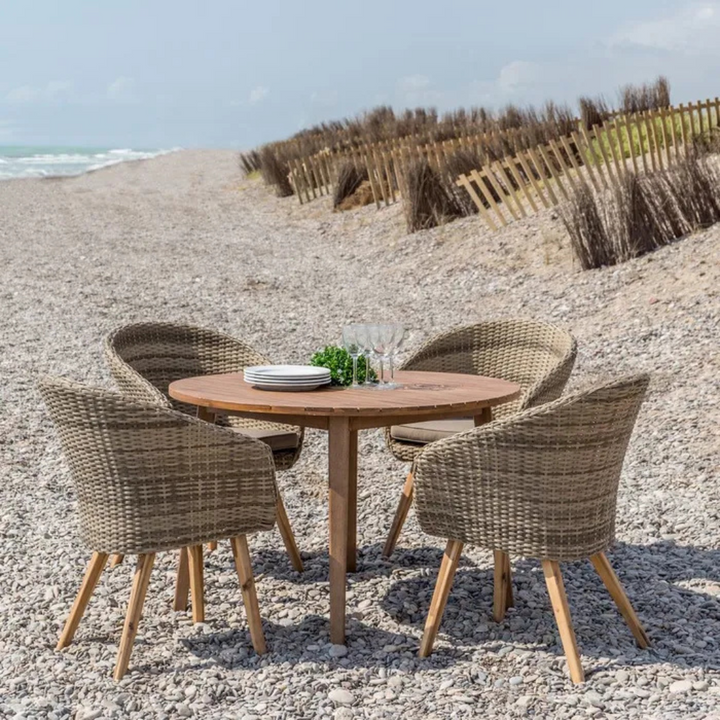MONTONE ACACIA ROUND DINING TABLE | 110X75CM