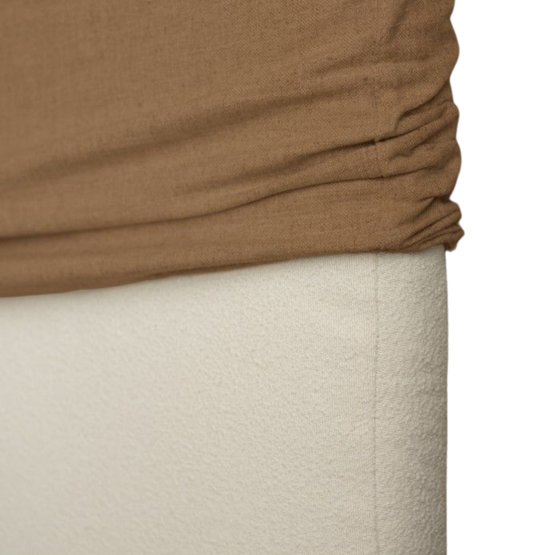 BOUCLE UPHOLSTERED HEADBOARD | BROWN