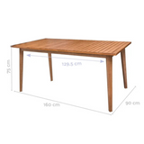 MONTONE ACACIA DINING TABLE | 160X90X75CM