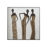 THE MUSES CANVAS PAINTING | 120X4.5X120CM