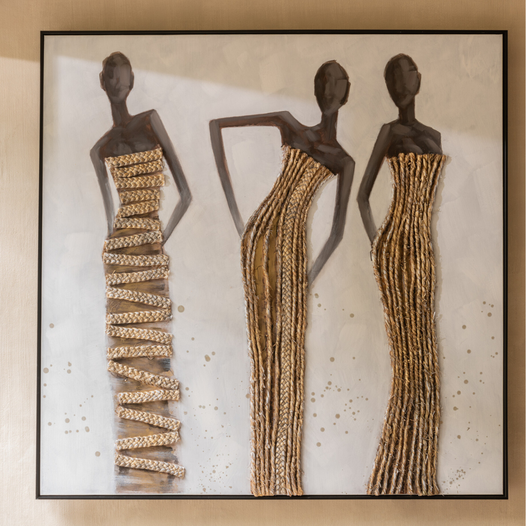 THE MUSES CANVAS PAINTING | 120X120CM