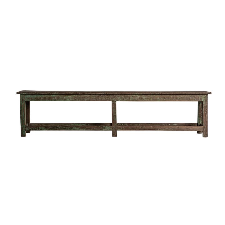 MEERU MANGO WOOD BENCH | 178X36X47CM