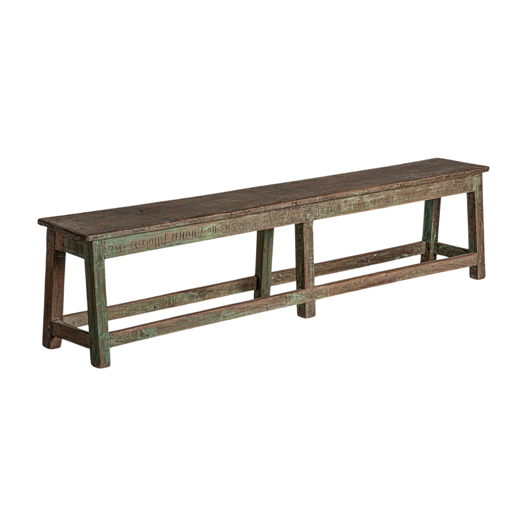MEERU MANGO WOOD BENCH | 178X36X47CM