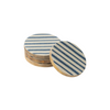 ANAYA STRIPES COASTER S/4 | BLUE/WHITE 10CM
