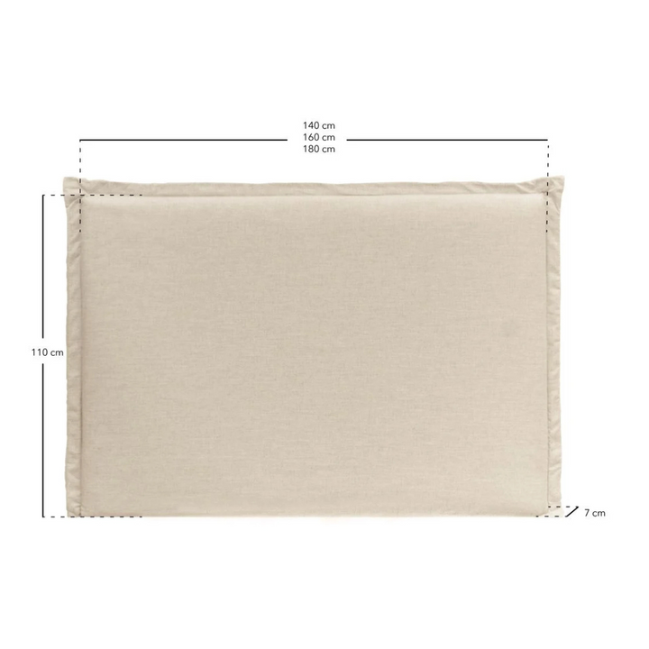 LINEN UPHOLSTERED HEADBOARD | BEIGE