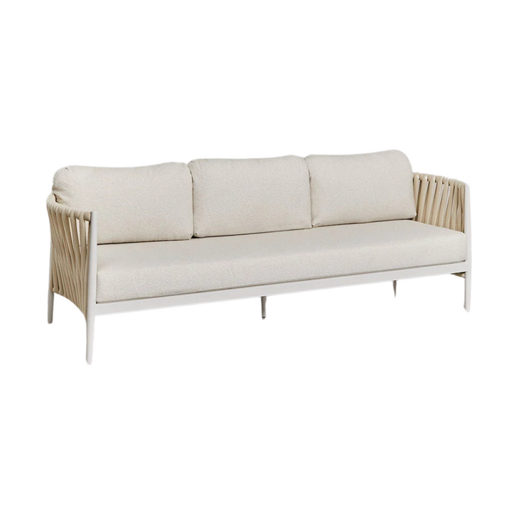 LUA OUTDOOR SOFA | BEIGE/WHITE 230X84X85CM