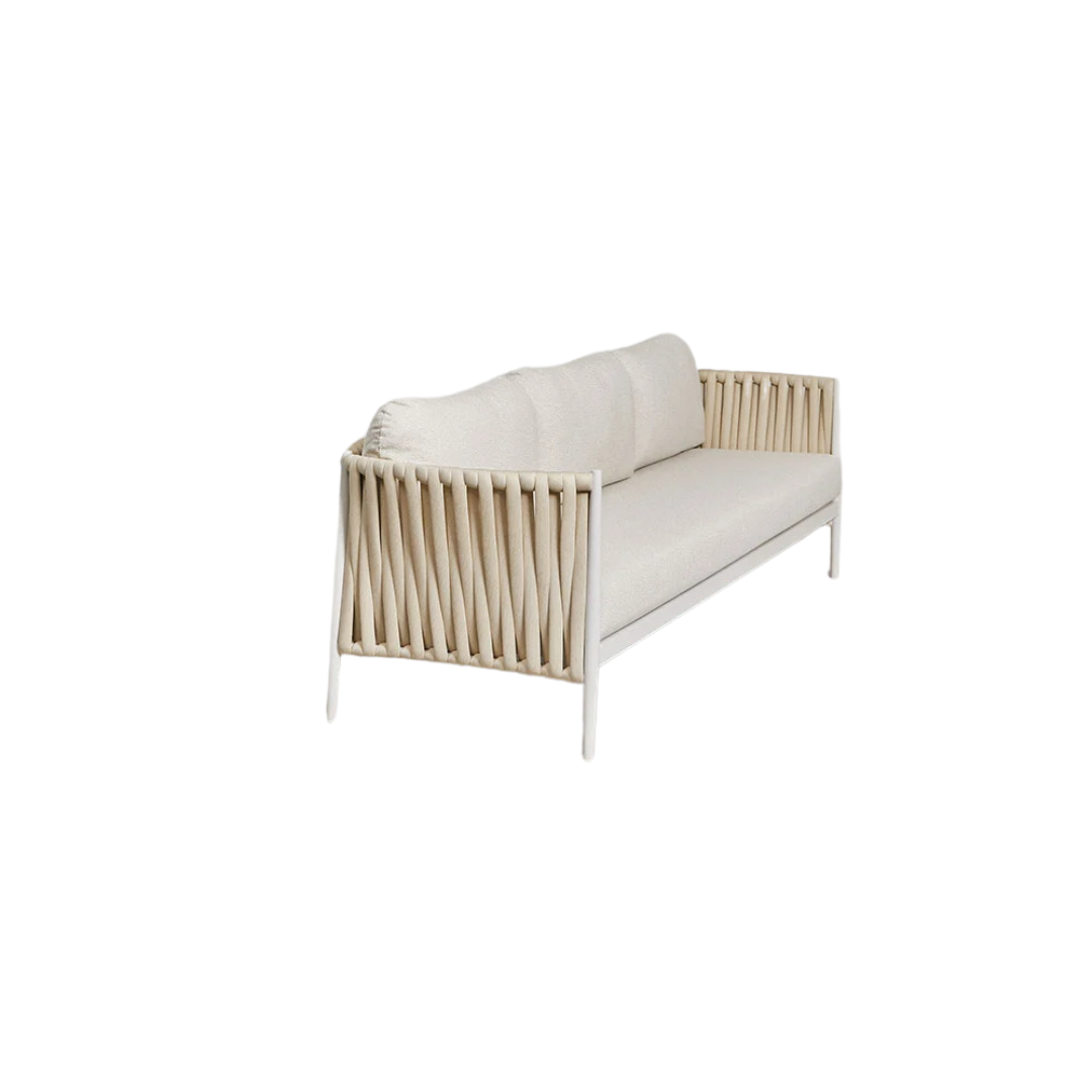 LUA OUTDOOR SOFA | BEIGE/WHITE 230X84X85CM