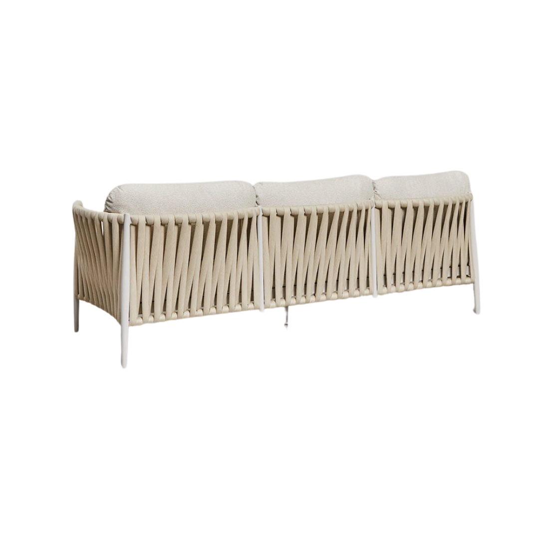 LUA OUTDOOR SOFA | BEIGE/WHITE 230X84X85CM