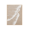 WAVES PAINTING W/FRAME | BEIGE/BROWN