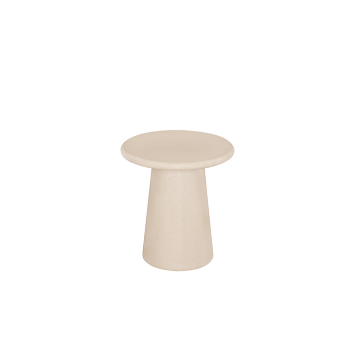 LUNA MICROCEMENT ROUND COFFEE TABLE  | BEIGE