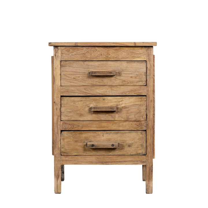 MITES TEAK WOOD BEDSIDE TABLE | 53X45X75CM
