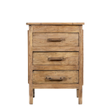 MITES TEAK WOOD BEDSIDE TABLE | 53X45X75CM