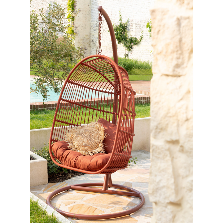 EGGA HANGING CHAIR | TERRACOTTA 103X195CM
