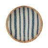 ANAYA STRIPES ROUND TRAY | BLUE/WHITE 40X4.5CM