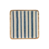 ANAYA STRIPES SQUARE TRAY | BLUE/WHITE 30X30X2.5CM