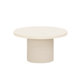CEMENTIQUE MICROCEMENT ROUND COFFEE TABLE  | OFF-WHITE