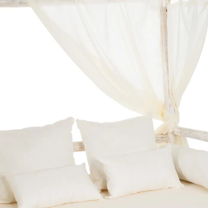 CAHYA BALINESE TEAK DAYBED | WHITEWASHED 200X150X200CM