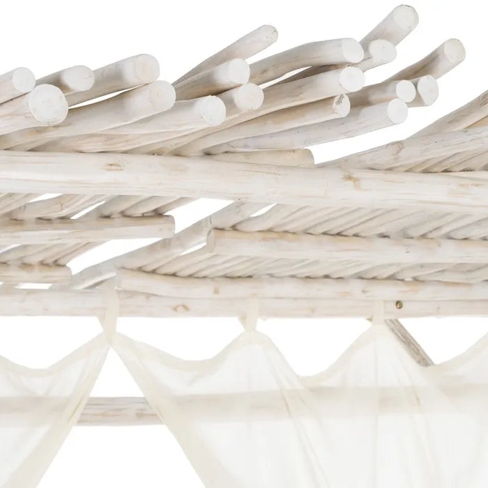 CAHYA BALINESE TEAK DAYBED | WHITEWASHED 200X150X200CM