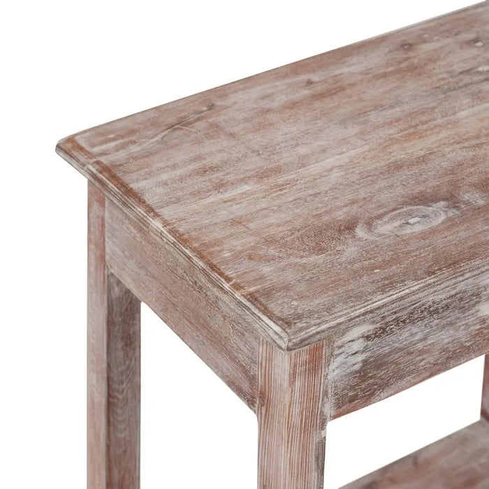 ADRASTEA SIDE TABLE | WHITEWASHED 60X42X70CM