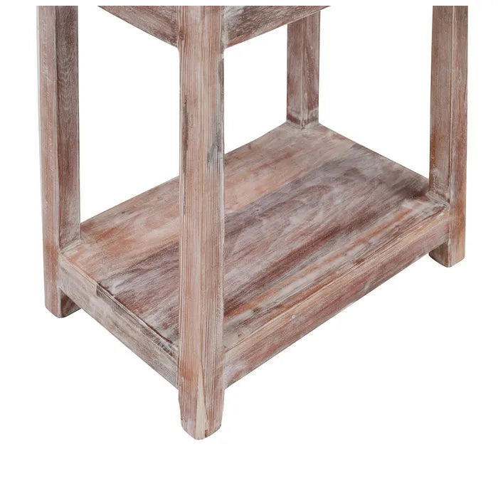 ADRASTEA SIDE TABLE | WHITEWASHED 60X42X70CM