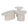 DUNE COFFEE TABLE | OFF-WHITE "L" 100X60X32CM