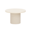 CEMENTIQUE MICROCEMENT ROUND COFFEE TABLE  | OFF-WHITE