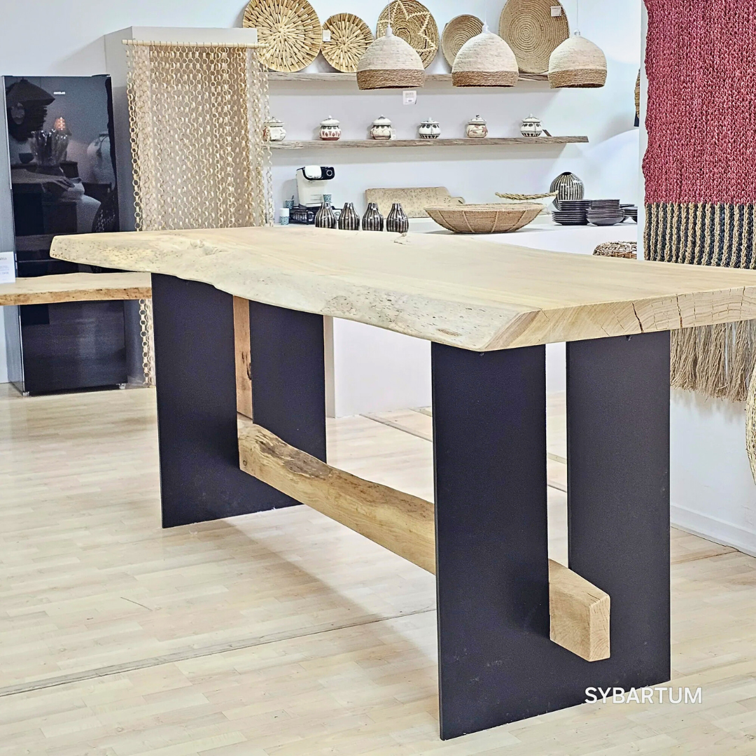 RIMBA OAK BAR TABLE | 300X115X109CM