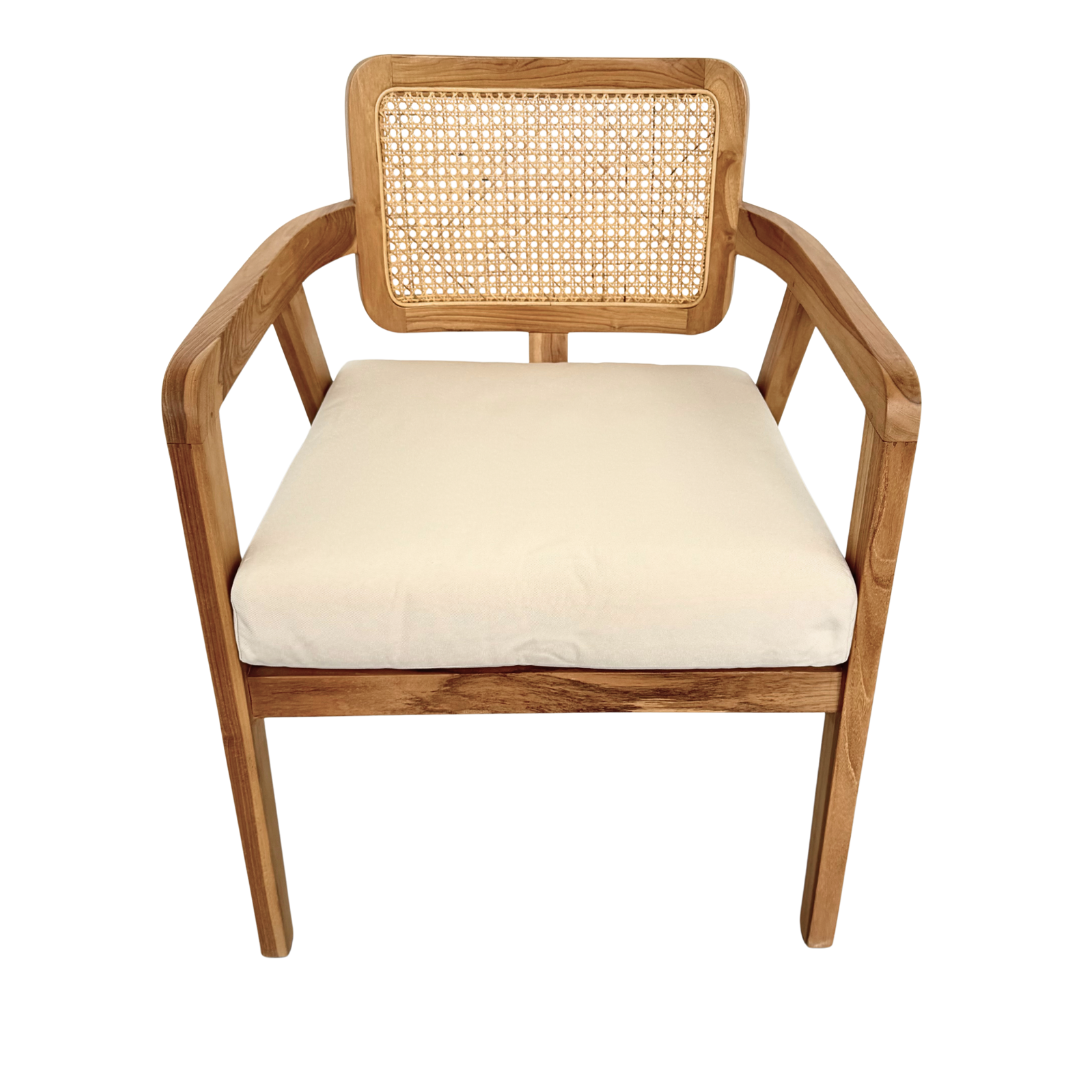 DESIDERIUM OUTDOOR TEAK WOOD DINING CHAIR | 61X60X77CM