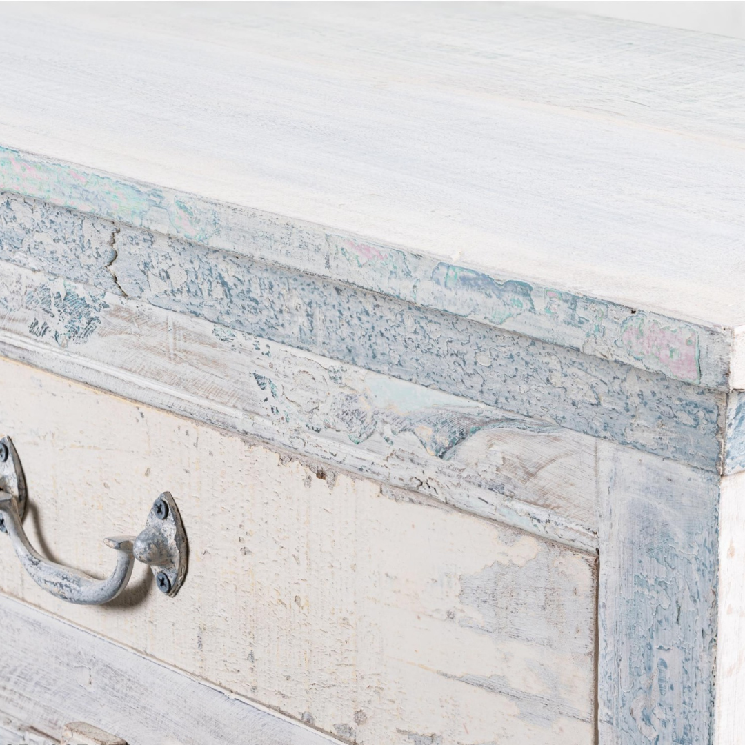 FORMENTERA COLLECTION CABINET | WHITEWASH 130X30X90CM