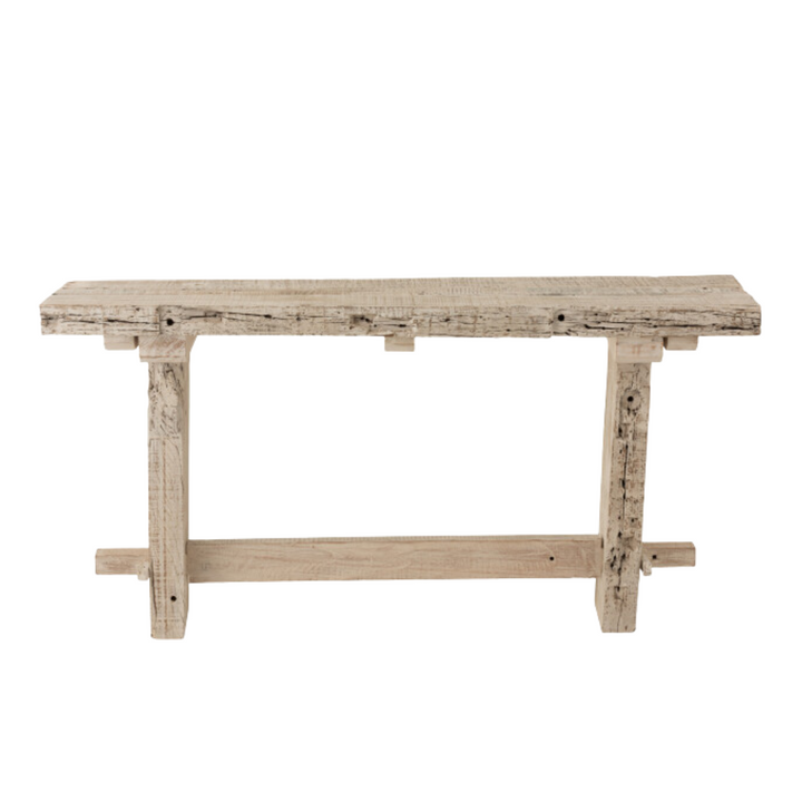 CHIANG WOOD CONSOLE | WHITE WASH 150X35X77CM