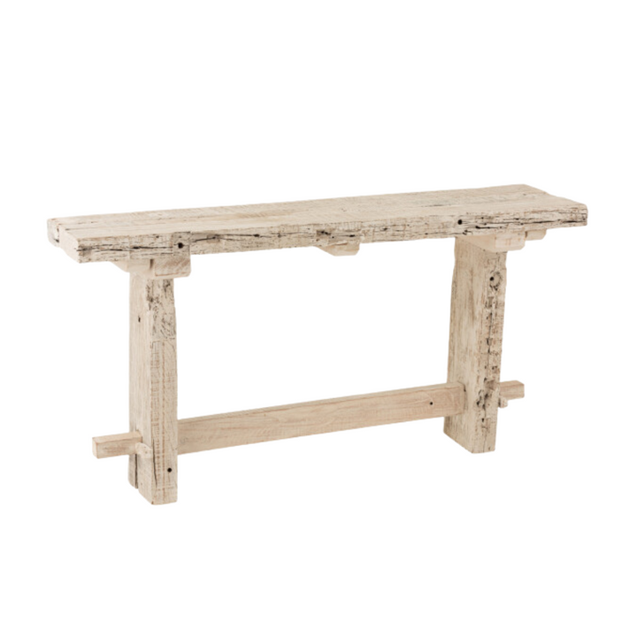 CHIANG WOOD CONSOLE | WHITE WASH 150X35X77CM