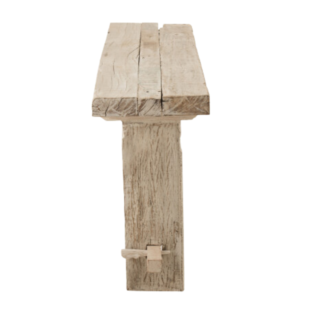 CHIANG WOOD CONSOLE | WHITE WASH 150X35X77CM