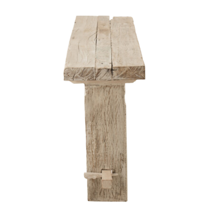 CHIANG WOOD CONSOLE | WHITE WASH 150X35X77CM