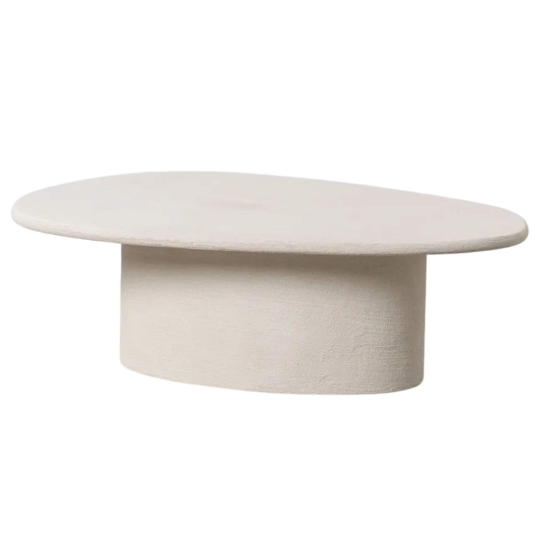 DUNE COFFEE TABLE | OFF-WHITE "L" 100X60X32CM