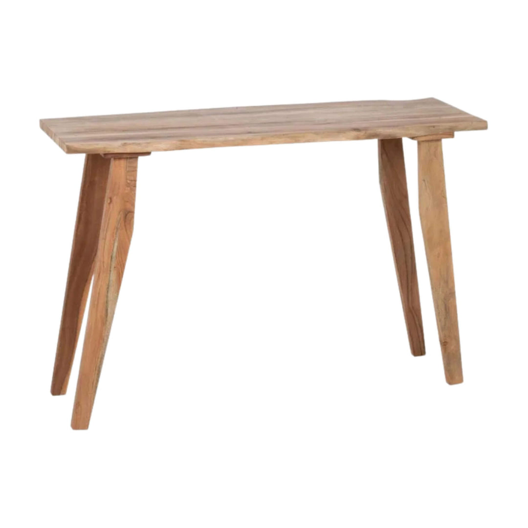 Front view of the Acacia Console Table showcasing its balanced proportions and natural acacia texture.