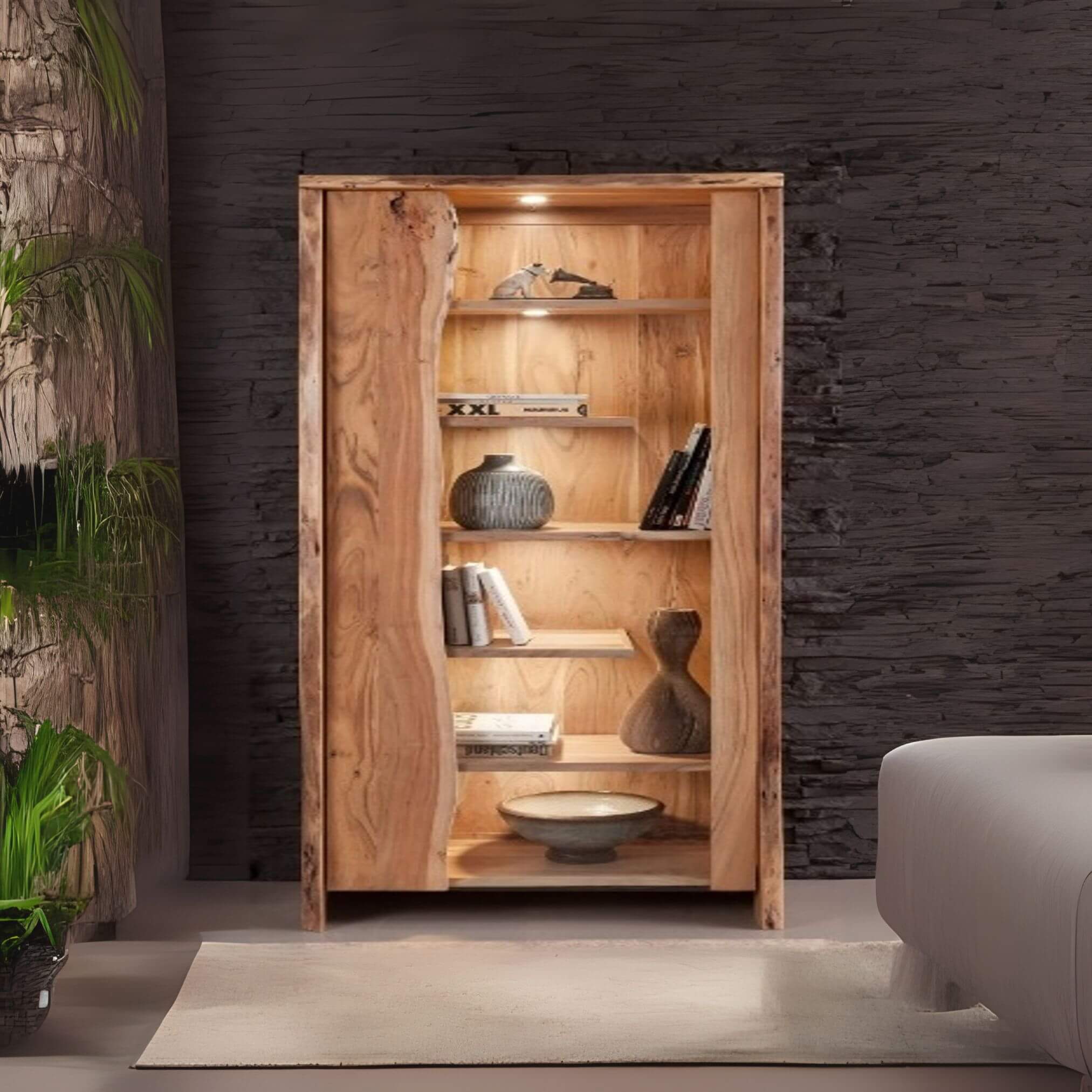 ACACIA EDGE SHELF | 81X45X204CM – SYBARTUM