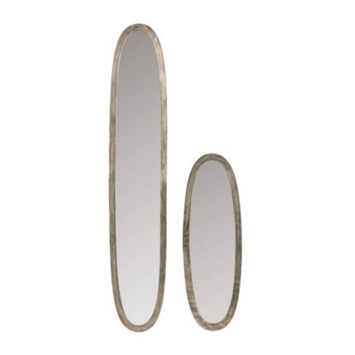 Alu mirror in two sizes. 