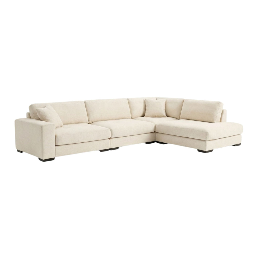 White background render of the Amalfi Sofa sectional.
