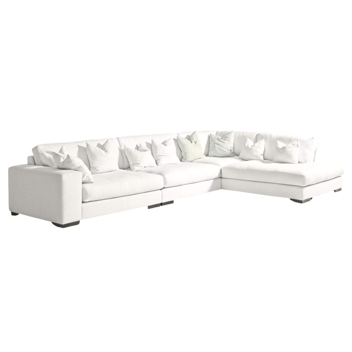 White background render of the Amalfi Sofa sectional.